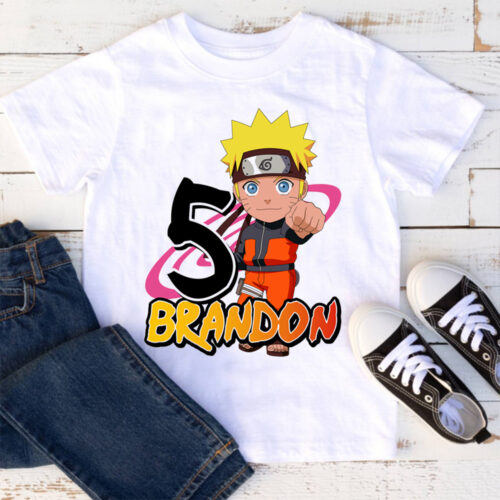 Personalized Name Age Naruto Birthday Shirt Gifts Cool