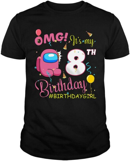 Personalized Name Age Among Us Birthday Shirt Cool Present