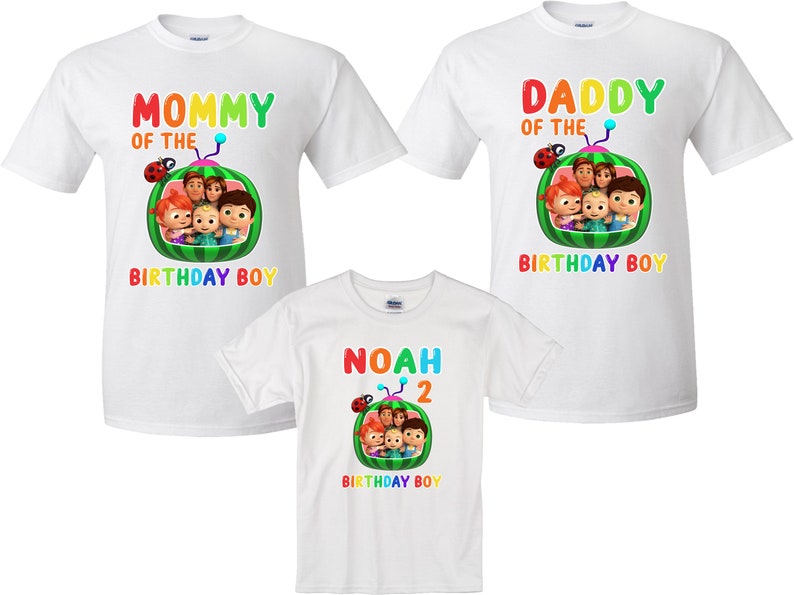 Cocomelon Birthday Shirts Cocomelon birthday theme shirts Cocomelon shirt Family Cocomelon shirts
