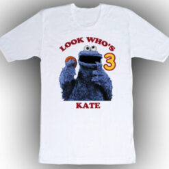 Personalized Name Age Cookie Monster Birthday Shirt Cool Gift