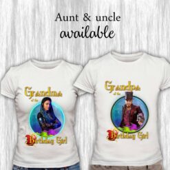 Personalized Name Age Descendants Birthday Shirt Funny Present