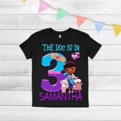 Personalized Name Age Doc Mcstuffins Birthday Shirt Cute 1