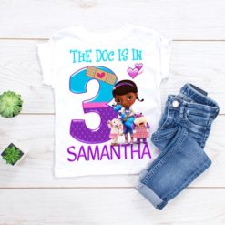 Personalized Name Age Doc Mcstuffins Birthday Shirt Cute