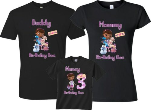 Personalized Name Age Doc Mcstuffins Birthday Shirt Cute Gift