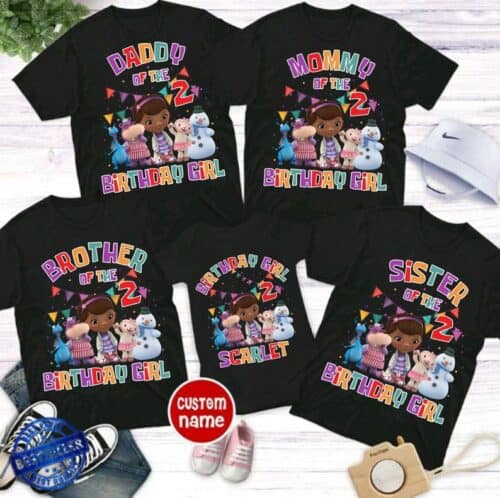 Personalized Name Age Doc Mcstuffins Birthday Shirt Cute Gifts