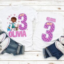 Personalized Name Age Doc Mcstuffins Birthday Shirt Gift