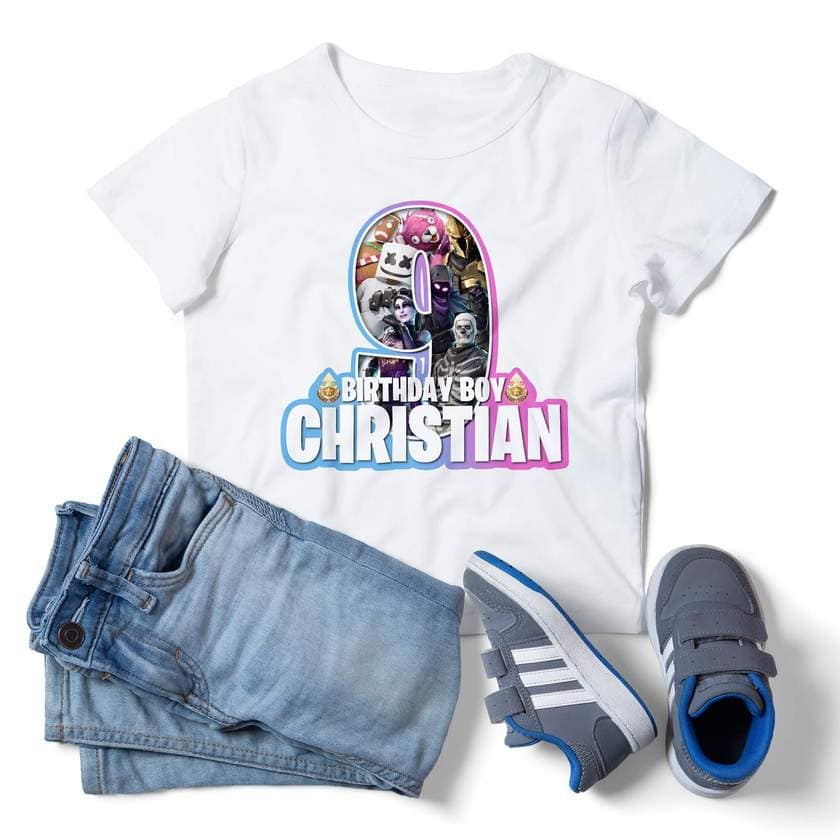 Personalized Name Age Fortnite Birthday Shirt Cute Presents