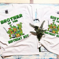 Personalized Name Age Ninja Turtle Birthday Shirt Funny Gifts 1