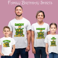 Personalized Name Age Ninja Turtle Birthday Shirt Gifts Funny 2