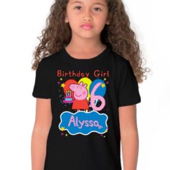 Personalized Name Age Peppa Pig Birthday Shirt Gifts Funny 2