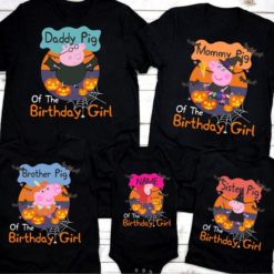 Personalized Name Age Peppa Pig Birthday Shirt Presents Cute 1