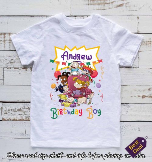Personalized Name Age Rugrats Birthday Shirts Cute Presents 2