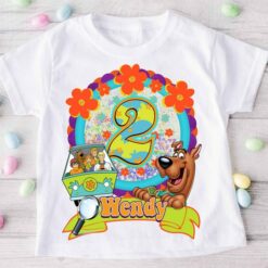 Personalized Name Age Scooby Doo Birthday Shirt Cute